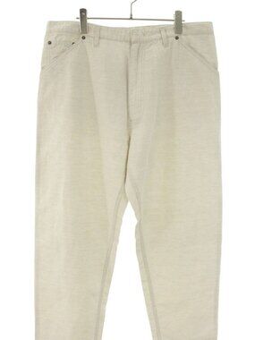 Prada Triangle Plate Chambray Long Pants